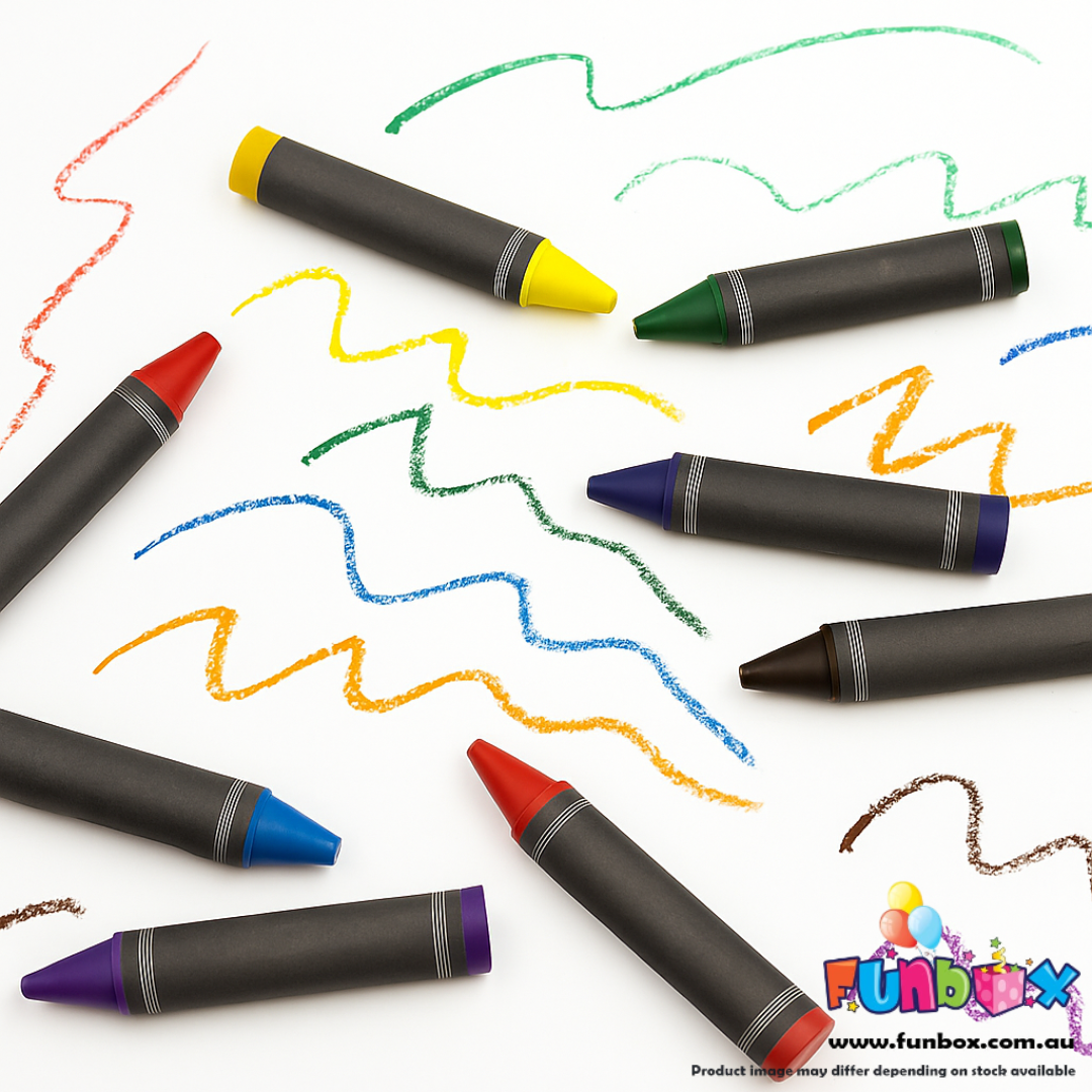 12-Pack Large Coloured Crayons