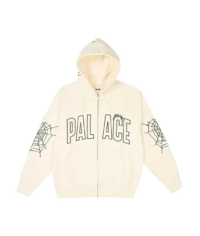 Palace Sp5der Zip Soft- White Hoodie